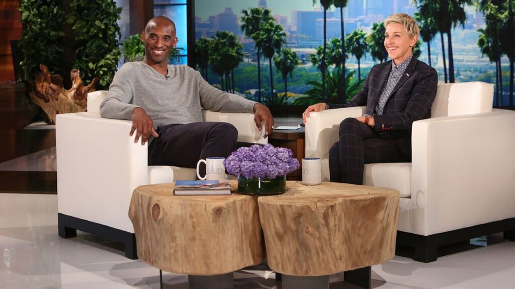 Kobe Bryant Joins Ellen DeGeneres for His First Post-Retirement Interview and A Prank