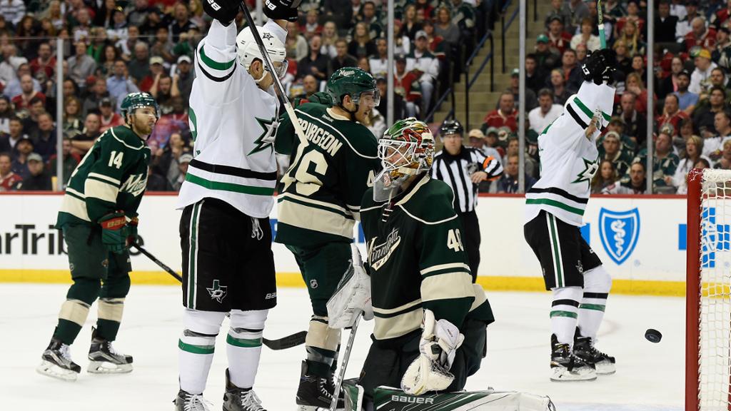 Minnesota Wild defeat Dallas Stars, 5-3, to cut series deficit to 2-1