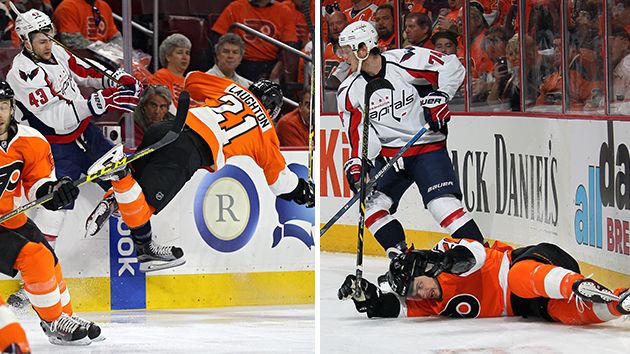 Laughton will stay in hospital overnight. Source Getty