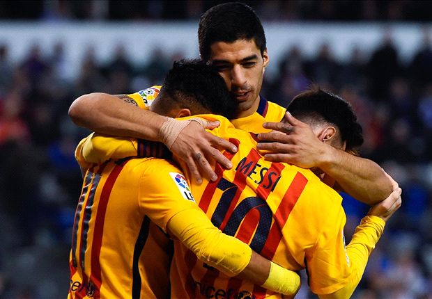 Luis Suarez overtakes Ronaldo after four-goal haul for Barcelona