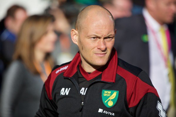 Norwich City's manager Alex Neil before the Premiership match against Liverpool at Carrow Road