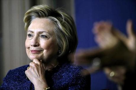 Presidential candidate Hillary Clinton at a recent campaign stop in Philadelphia