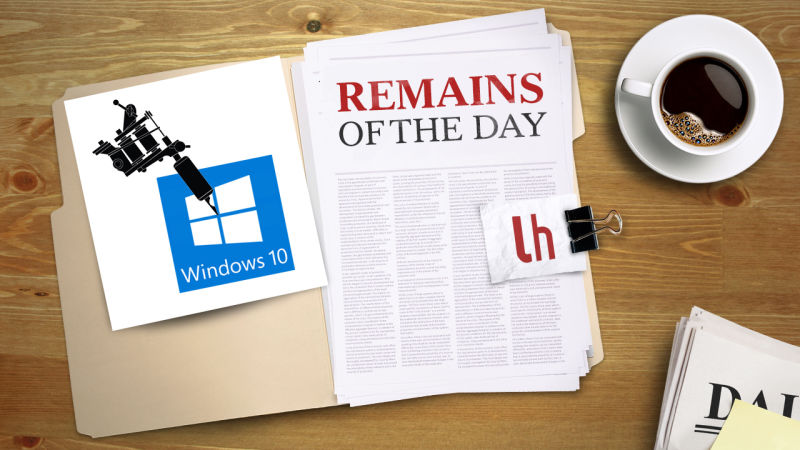 Remains of the Day Latest Windows 10 Insider Preview Gets Inked