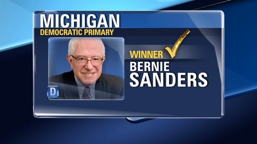 CNN projects Bernie Sanders to win in Michigan