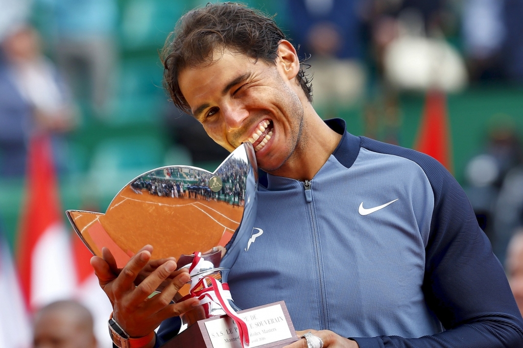 Nadal beat Monfils 7-5 5-7 6-0 in his first series title since Madrid in May 2014 Eric Gaillard  Reuters