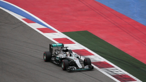 Mercedes driver Lewis Hamilton at Russian GP