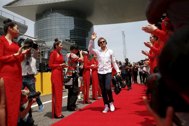 Formula One- Chinese F1 Grand Prix- Shanghai China- 17/4/16- Mercedes Formula One driver Nico Rosberg of Germany before the Chinese Grand Prix. REUTERS  Aly Song