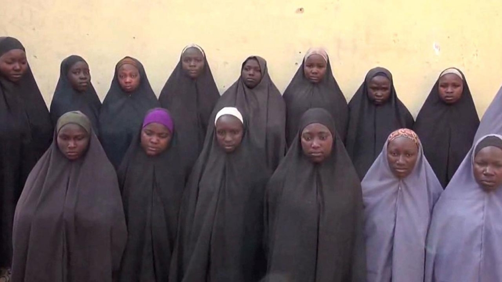 Only fifteen out of the 219 girls still in captivity were shown in the video