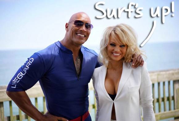 Pamela Anderson's CJ Parker returns to Baywatch with Dwayne Johnson