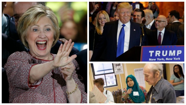 Live updates: Trump, Clinton looking for home state wins