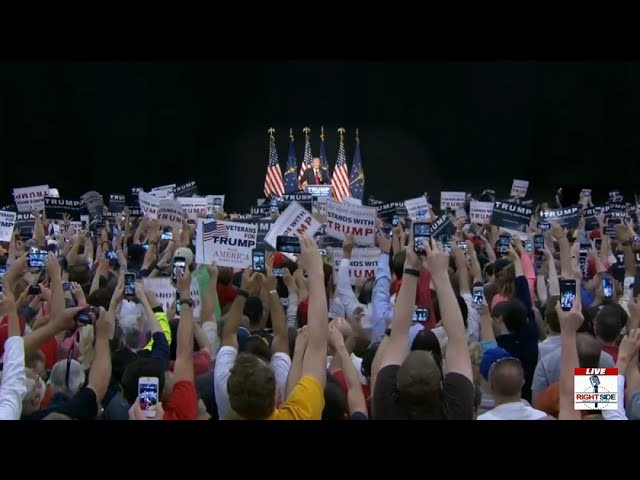 Donald Trump campaigning in Indiana