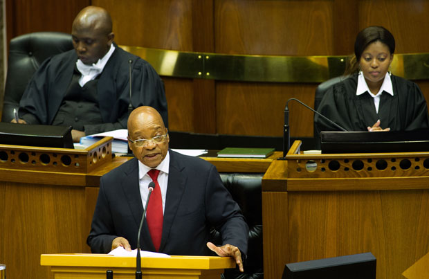 President Jacob Zuma delivers the Presidency Budget Vote at the National Assembly in Cape Town