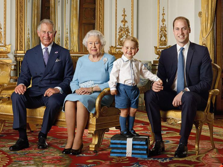 Prince Charles Queen Elizabeth II Prince George and Prince William