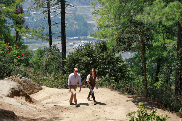 Prince William and Kate Enjoy Romantic Trek to Tiger's Nest Monastery