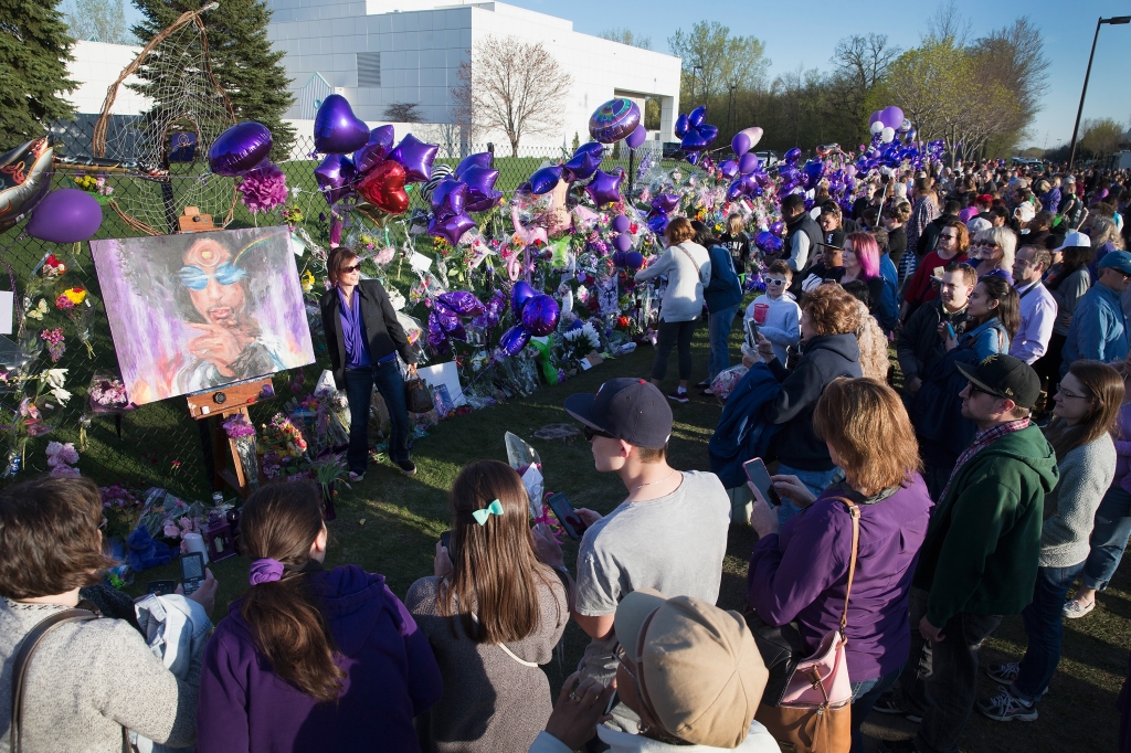 Chanhassen Minnesota. Prince 57 was pronounced dead shortly after being found unresponsive yesterday at Paisley Park. (Ph