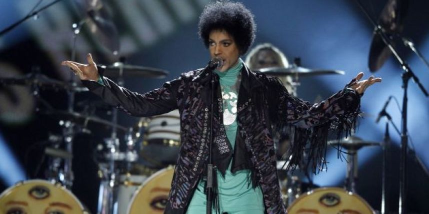 Prince performs during the Billboard Music Awards at the MGM Grand Garden Arena in Las Vegas Nevada in this