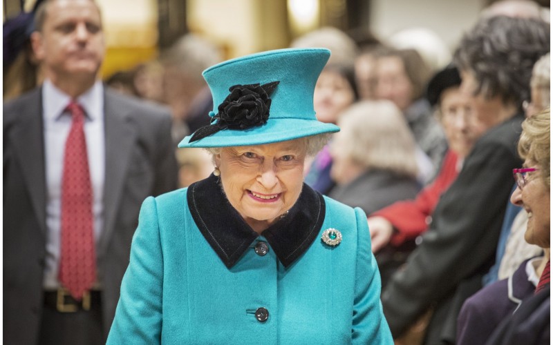 Queen Elizabeth II at St Columba's Church in London