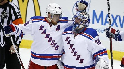 Henrik Lundqvist right was at his best for New York