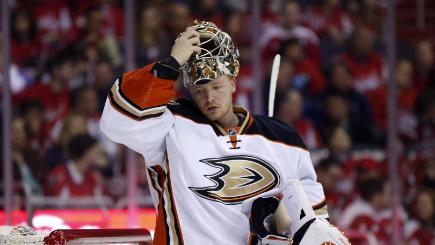 Frederik Andersen recorded a shutout