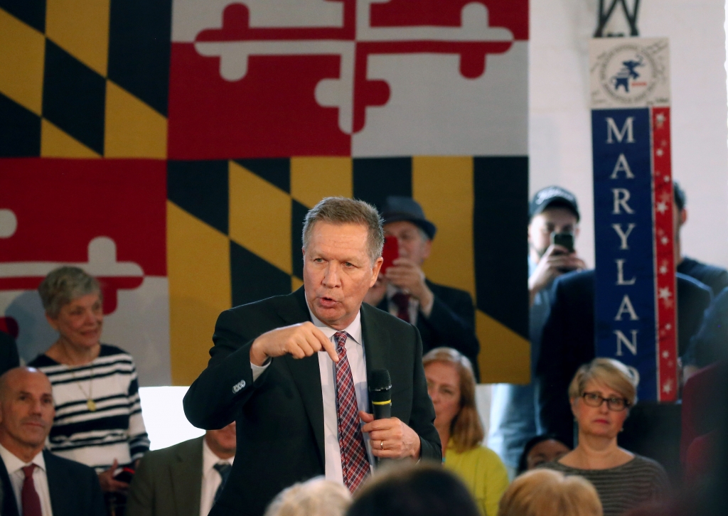 John Kasich Snatches Reporter's Mic When Asked About Only Primary Win (VIDEO)