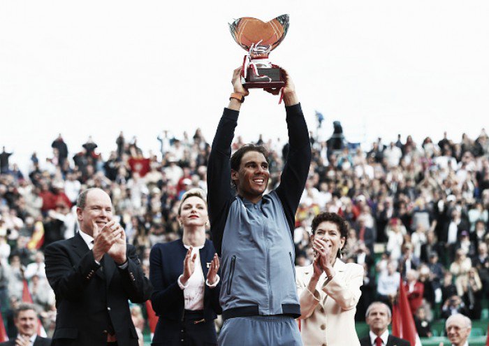 ATP Monte Carlo Rafael Nadal outlasts Gael Monfils to win ninth Monte Carlo Rolex Masters