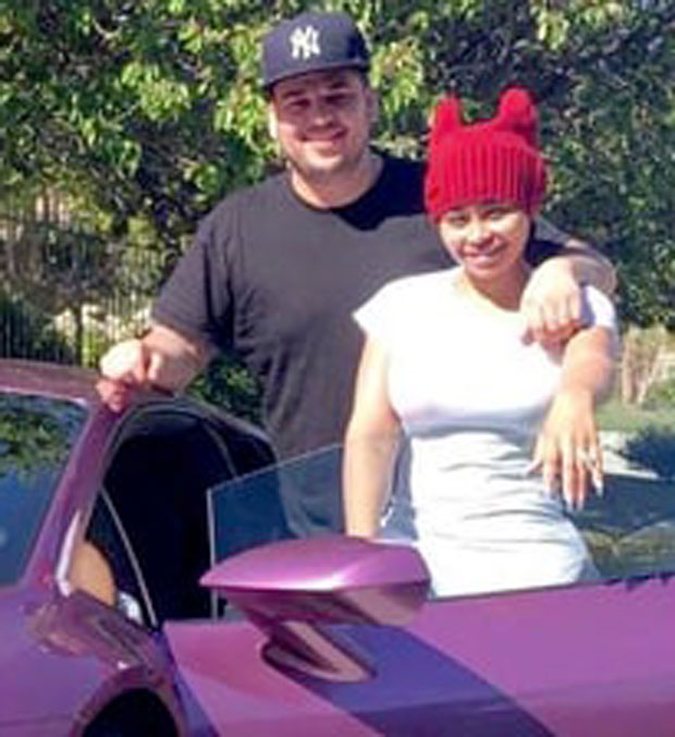 Rob Kardashian Purple Lamborghini