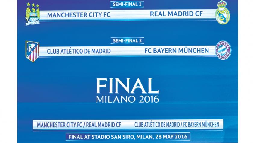 Madrid gets City, Atletico faces Bayern in Champions League