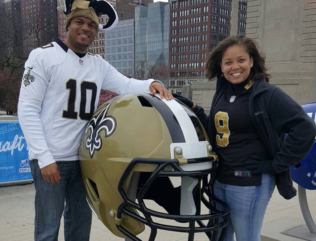 Saints fans in Chicago are happy with first round pick