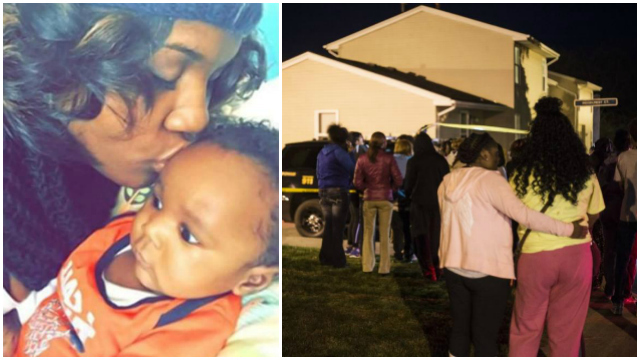 Sasha Avonna Bell and her newborn friends gather outside home where she was murdered