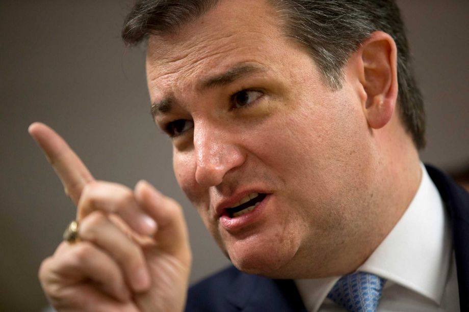 Republican presidential candidate Sen. Ted Cruz R-Texas speaks to Jewish community leaders at the Jewish Center of Brighton Beach during a campaign event Thursday