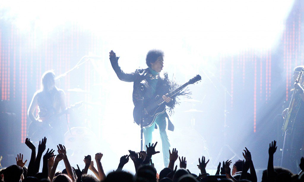 MAY 19 2013 Prince performs during the Billboard Music Awards at the MGM Grand Garden Arena in Las Vegas