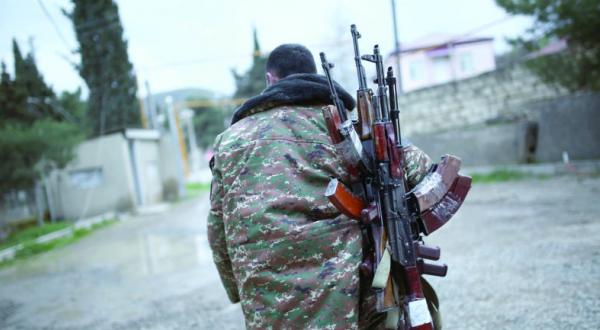 Self Defense Forces soldier in Nagorno-Karabakh