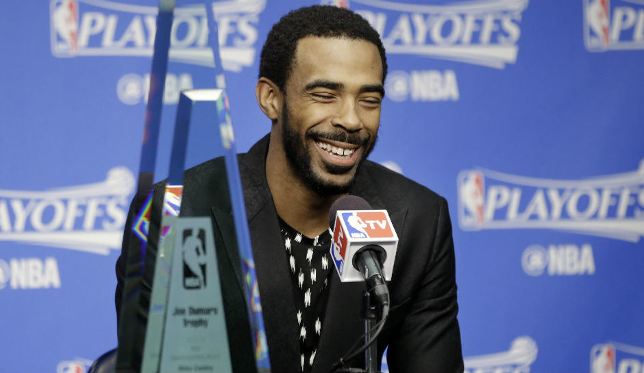 Memphis Grizzlies point guard Mike Conley received the Joe Dumars Award prior to the Game 4 of the Grizzlies San Antonio Spurs series on Sunday afternoon. Conley appeared in 56 games this season 15.3 points 6.1 assists and 2.9 rebounds. He will be an