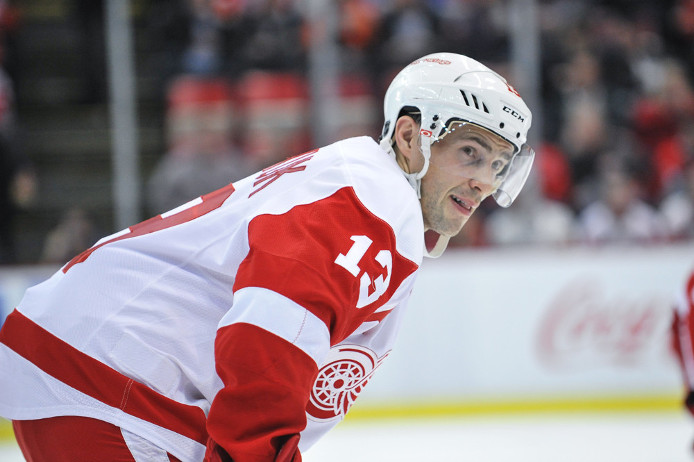 Detroit Red Wings center Pavel Datsyuk during the game on Friday evening Joe Louis Arena Detroit Michigan