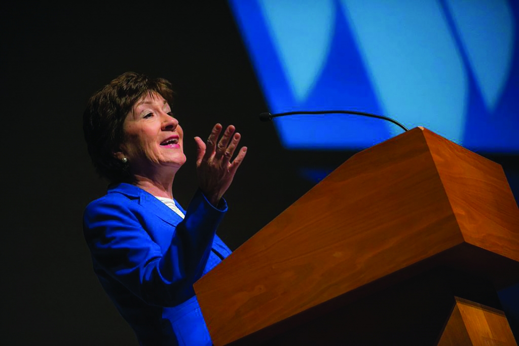 Susan Collins while at the Collins Center for the Arts in 2015