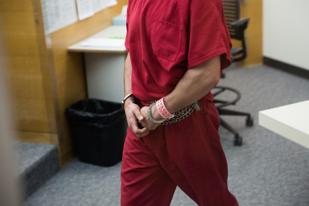 John Charlton appears in court at the King County Jail Courtroom in Seattle on Tuesday