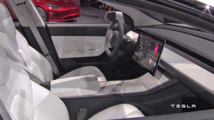 Tesla Model 3 interior