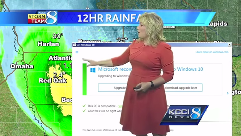 That time a Windows 10 upgrade notice disrupted a live newscast