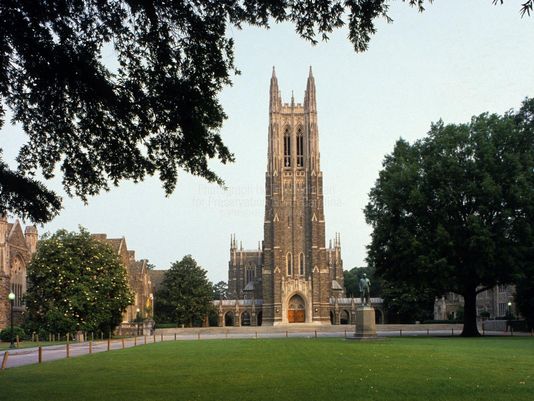 The Duke University Chapel in Durham