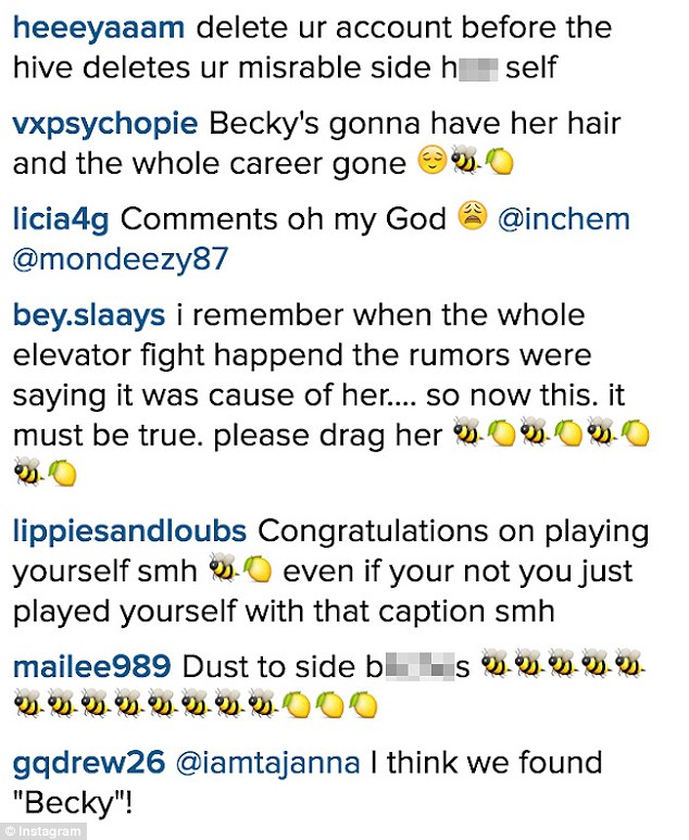 The Instagram was flooded with comments from angry Beyonce fans leading Roy to make her account private