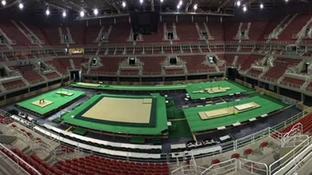 The Rio Olympic Arena seen here on April 11 is one of the venues that concerns international sports federations