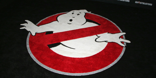 The logo for the new Ghostbusters remake