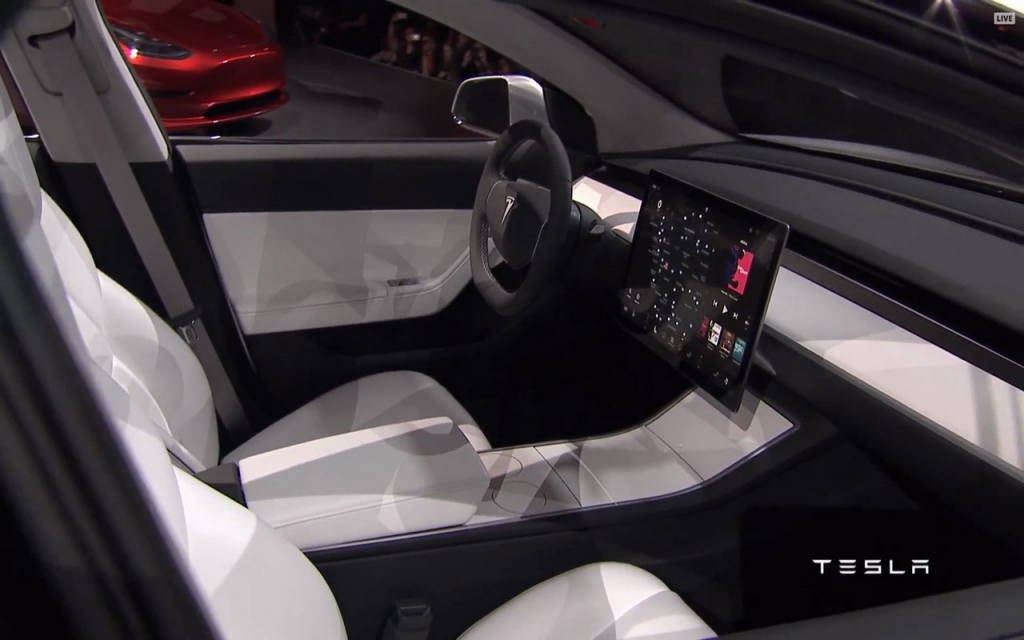 Tesla Model 3 interior