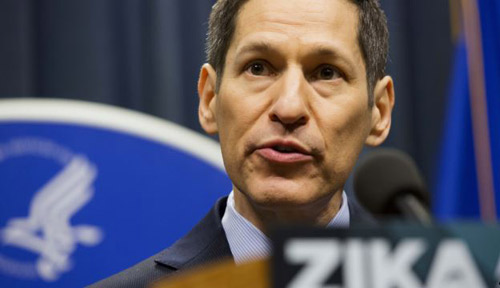 Centers for Disease Control and Prevention Director Dr. Thomas Frieden speaks during a press conference at a one-day Zika summit in Atlanta