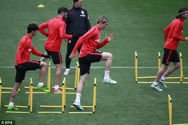 Torres  who has recently returned to form in training ahead of Wednesday's trip to Athletic Bilbao