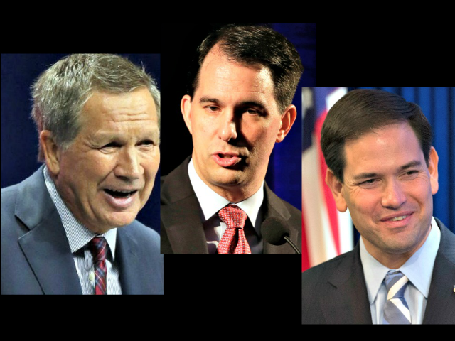 Kasich Walker Rubio AP