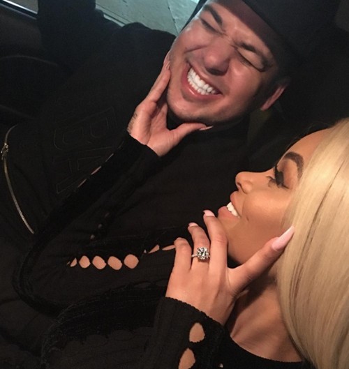 Rob Kardashian and Blac Chyna Engaged To Be Married Chyna Rocking Massive Engagement Ring After Proposal She Said Yes