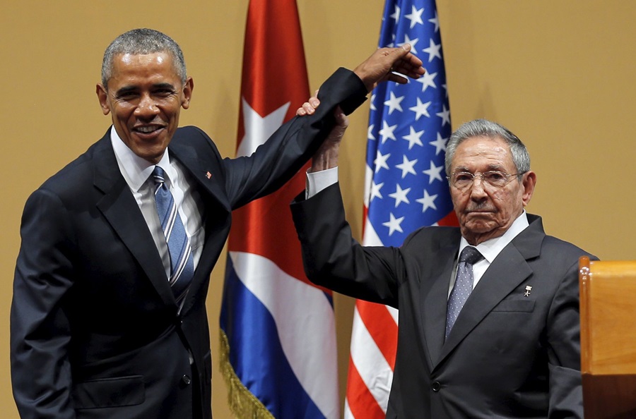 Kiss Cam, 'the wave' . . . Obama explains why a ball game in Cuba is perfect after deadly terrorist attack