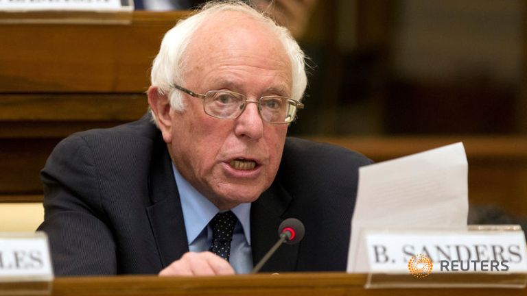 U.S. Democratic presidential candidate Bernie Sanders and his wife Jane visit the Vatican on April 15