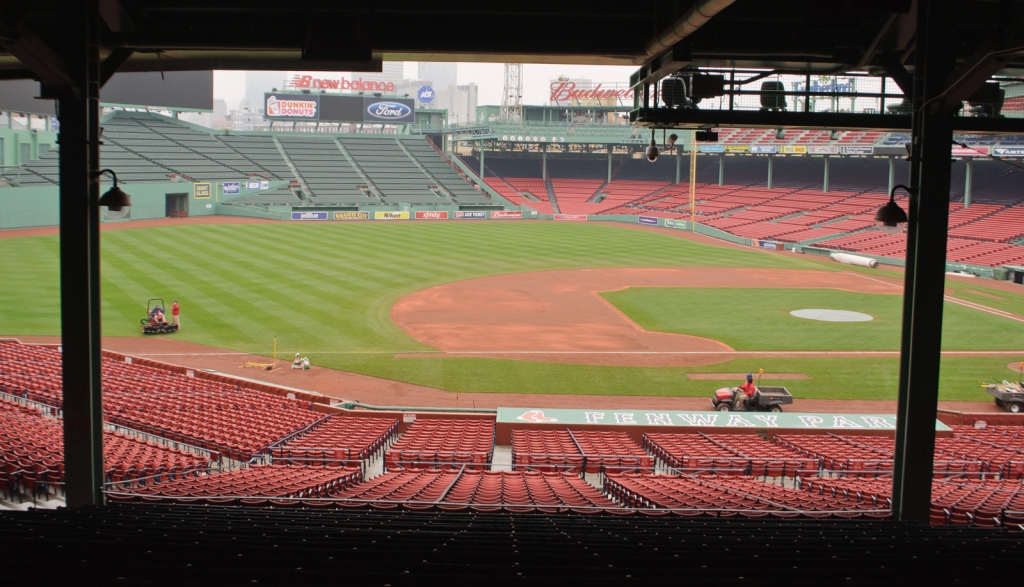 Fenway Park getting ready for a game